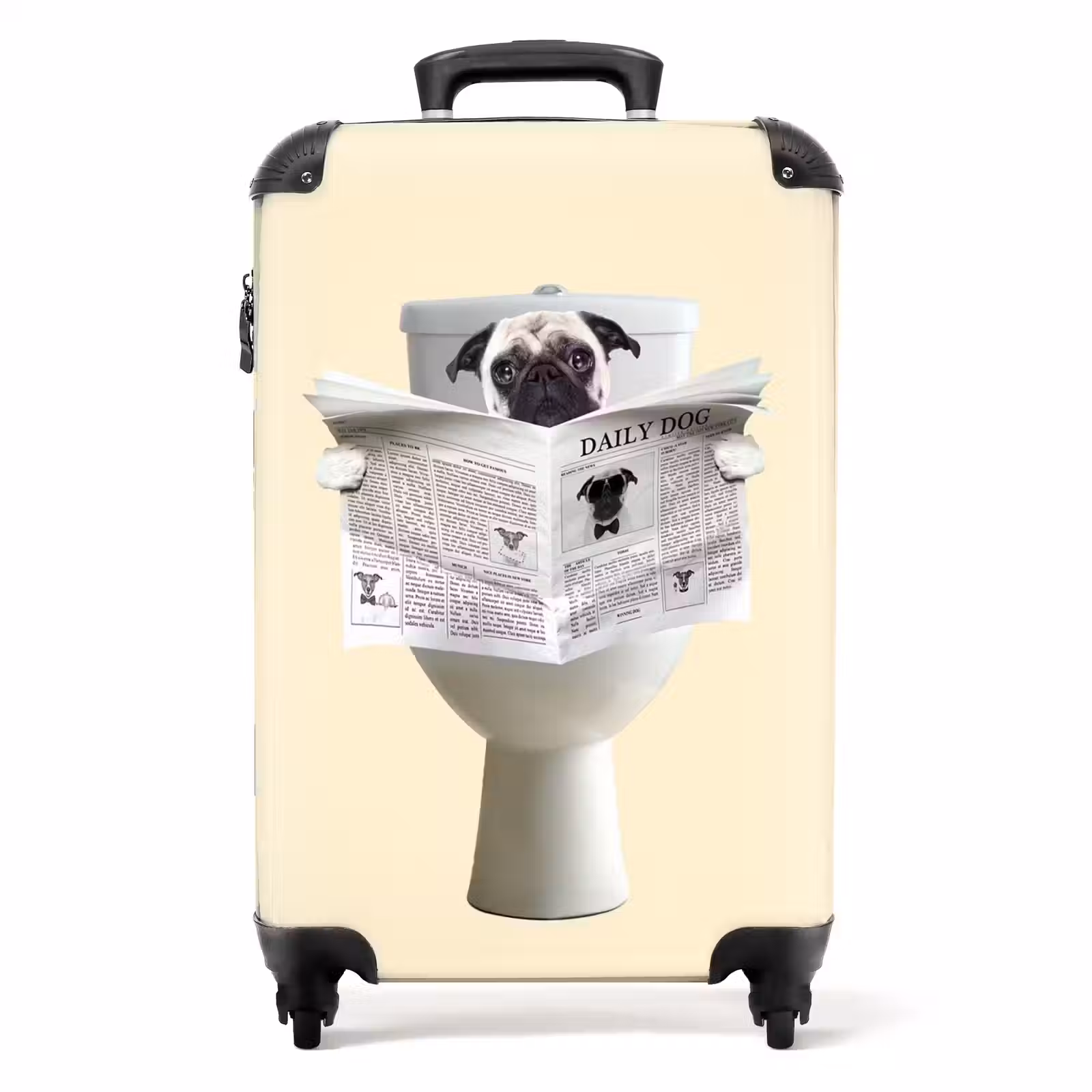 Valise - Le chien lit le journal — 1