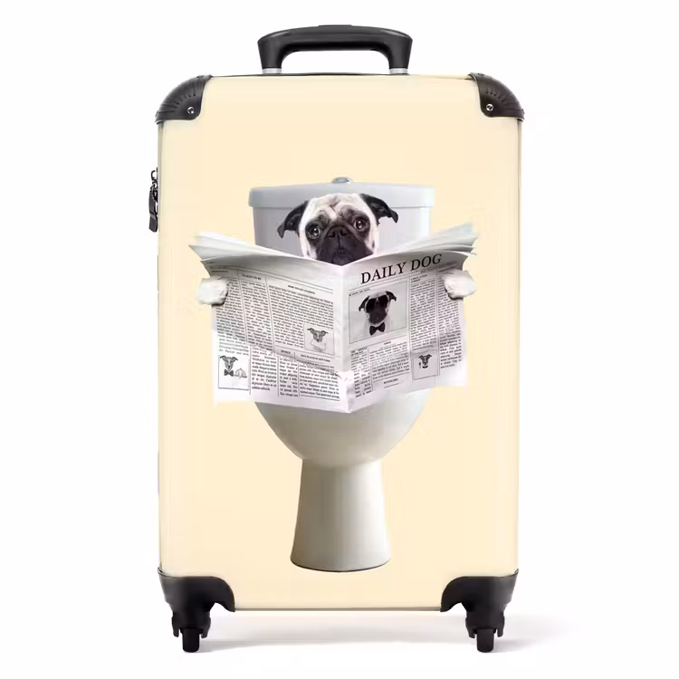 Valise - Le chien lit le journal — 1