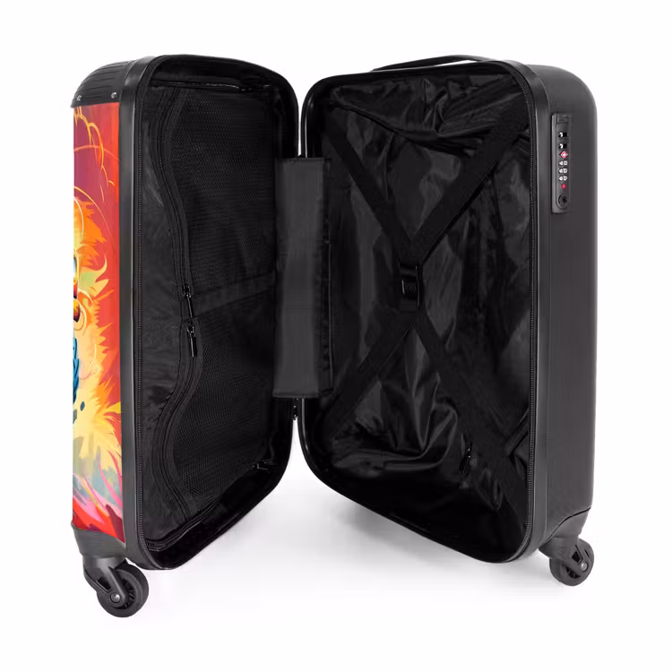 Valise - Un Monster Truck rose survole l'asphalte — 4