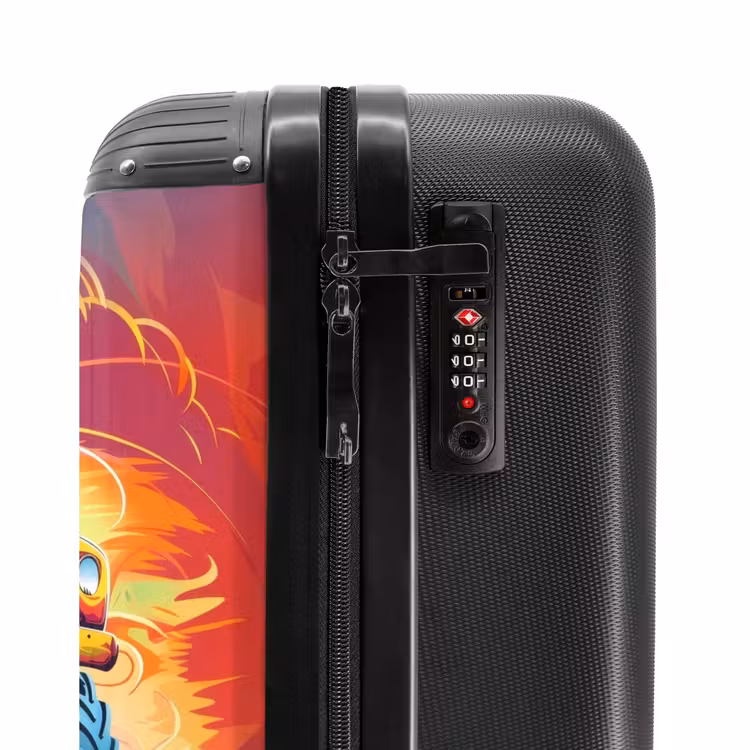 Valise - Un Monster Truck rose survole l'asphalte — 5