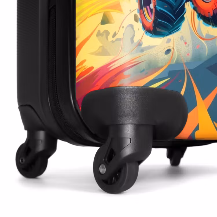 Valise - Un Monster Truck rose survole l'asphalte — 6