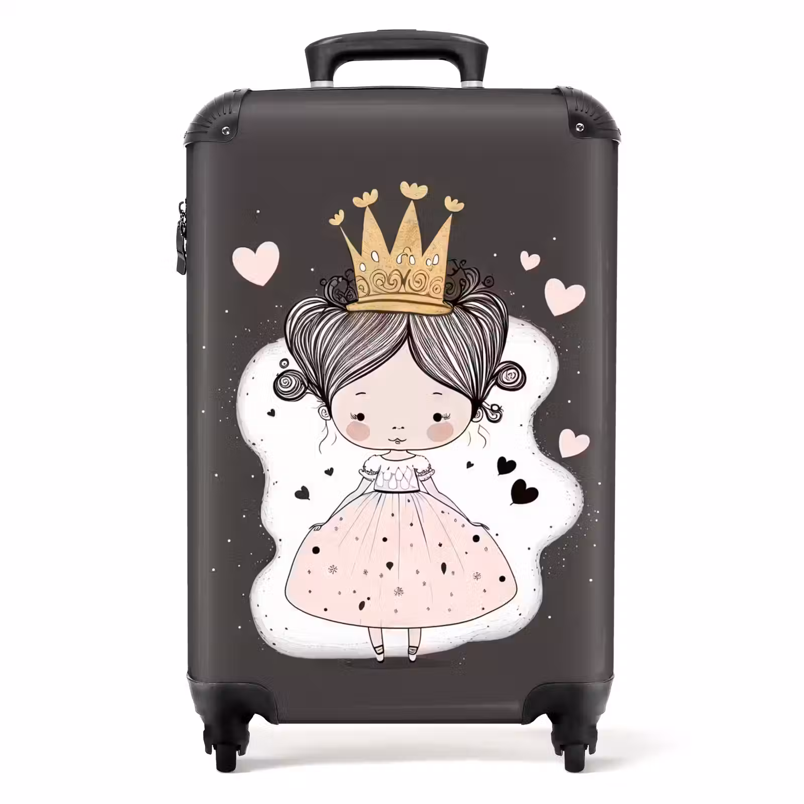 Valise - Petite princesse sur fond noir — 1