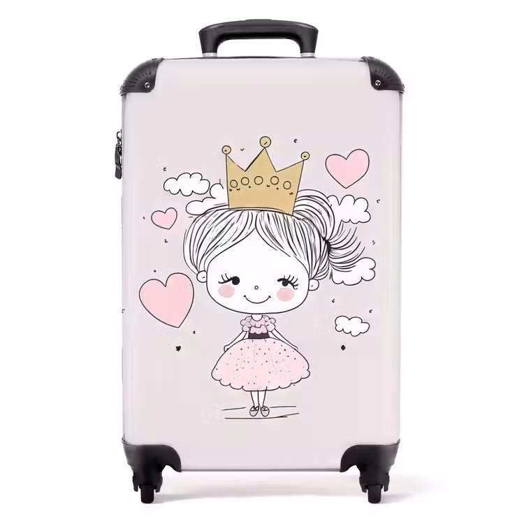 Valise - Petite princesse avec des cœurs — 1
