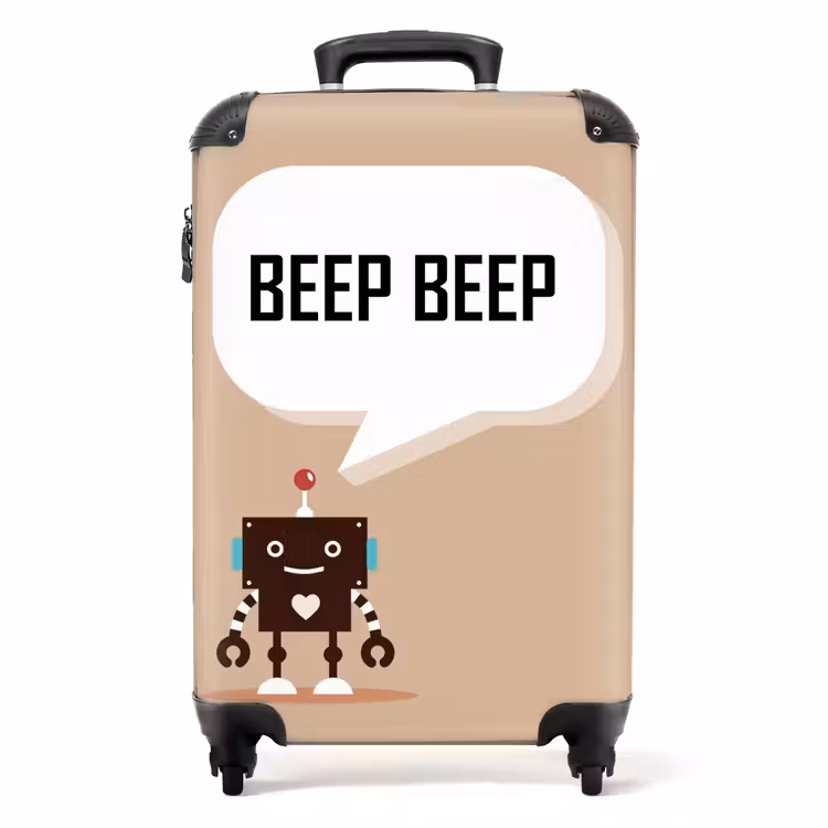 Valise - Robot parlant beige — 1