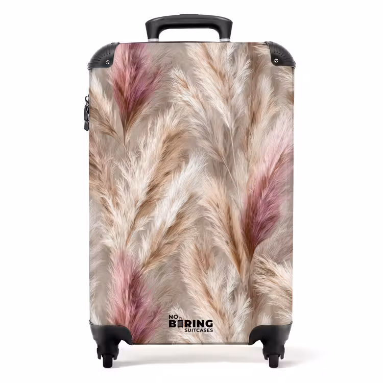 Valise - Herbe de la pampa - Duveteuse - Colorée — 1
