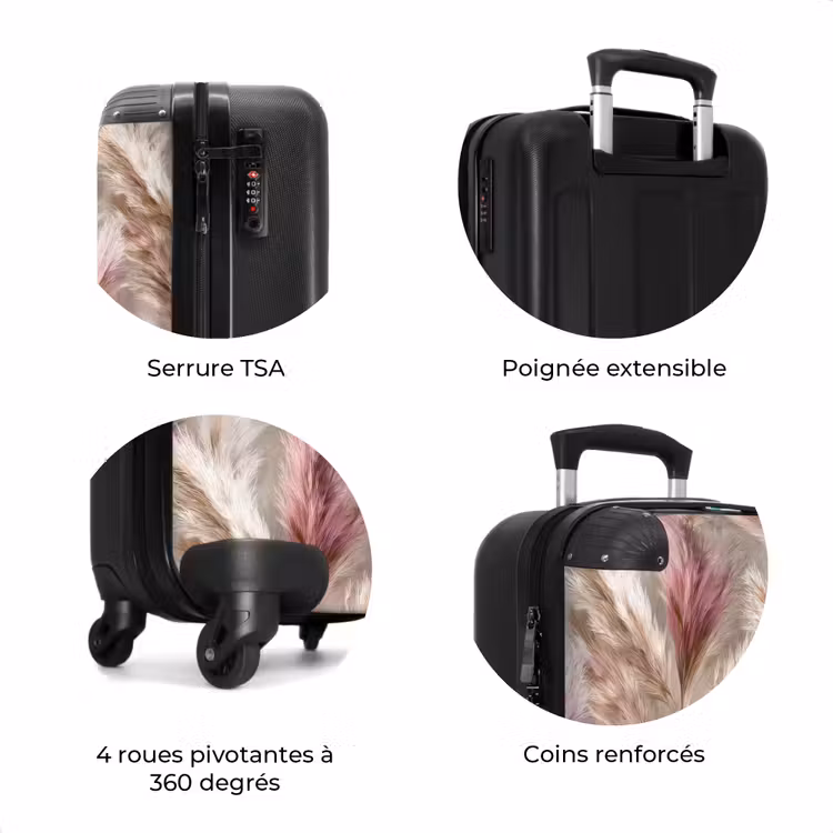 Valise - Herbe de la pampa - Duveteuse - Colorée — 8