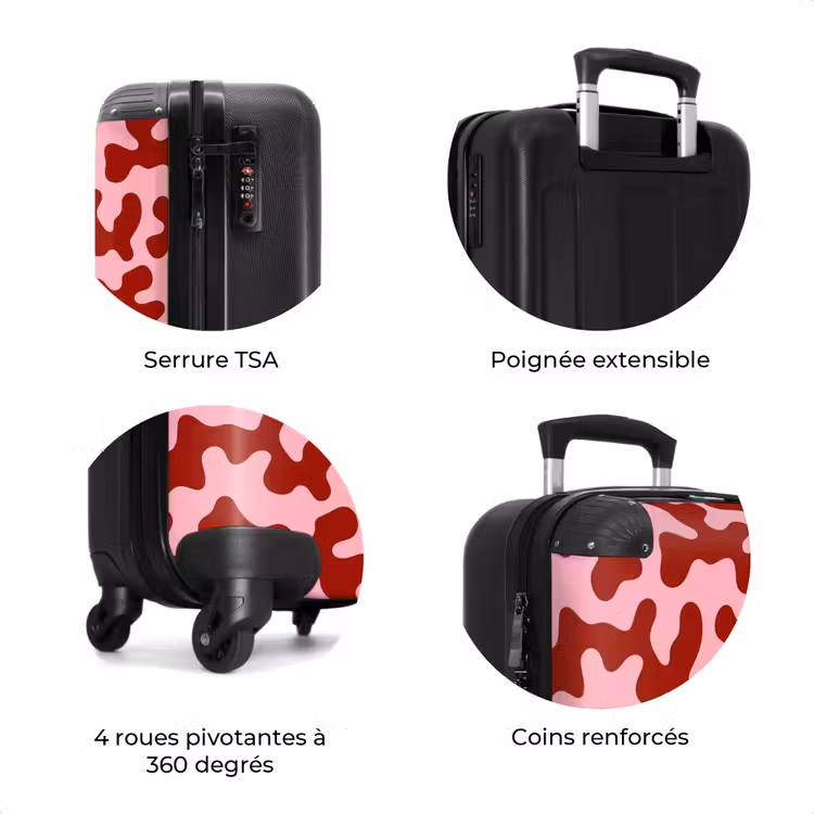 Valise - Moderne - Abstrait - Rouge — 8