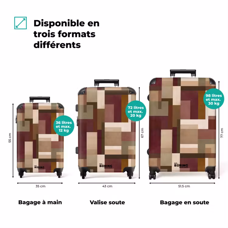 Valise - Moderne - Géométrique - Coloré — 3