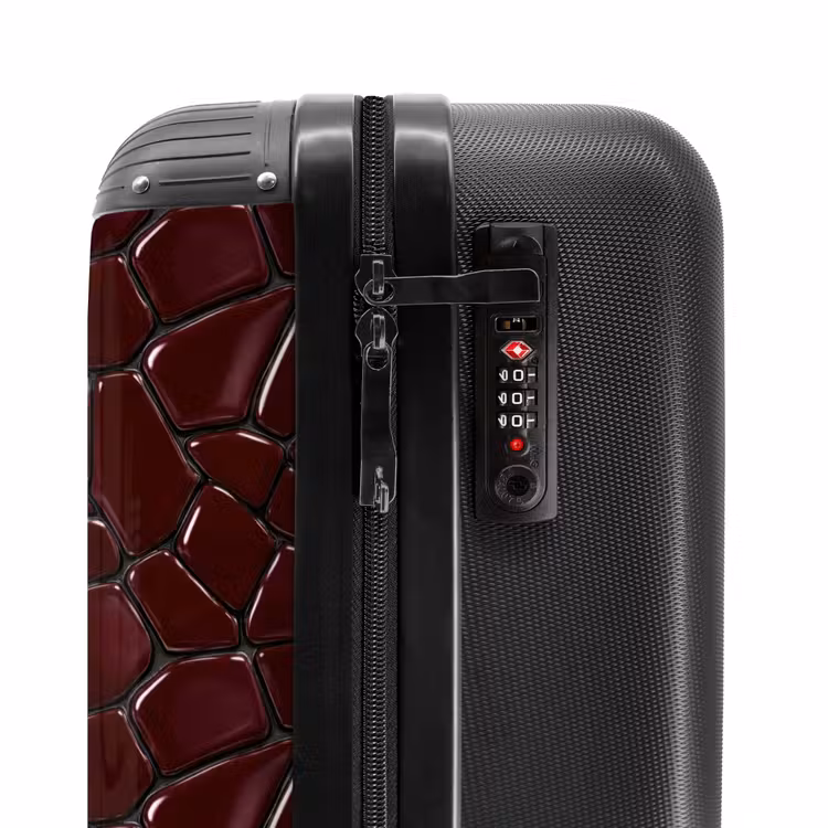 Valise - Mosaïque - Carrelage - Rouge bourgogne — 6