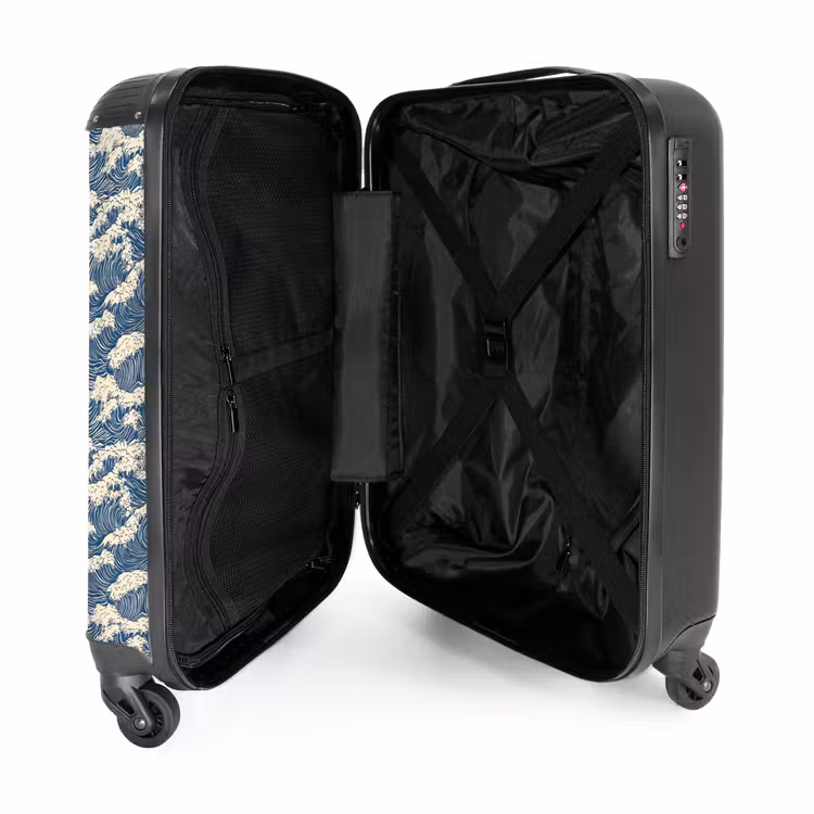 Valise - Ondes - Rythmique - Bleu — 5