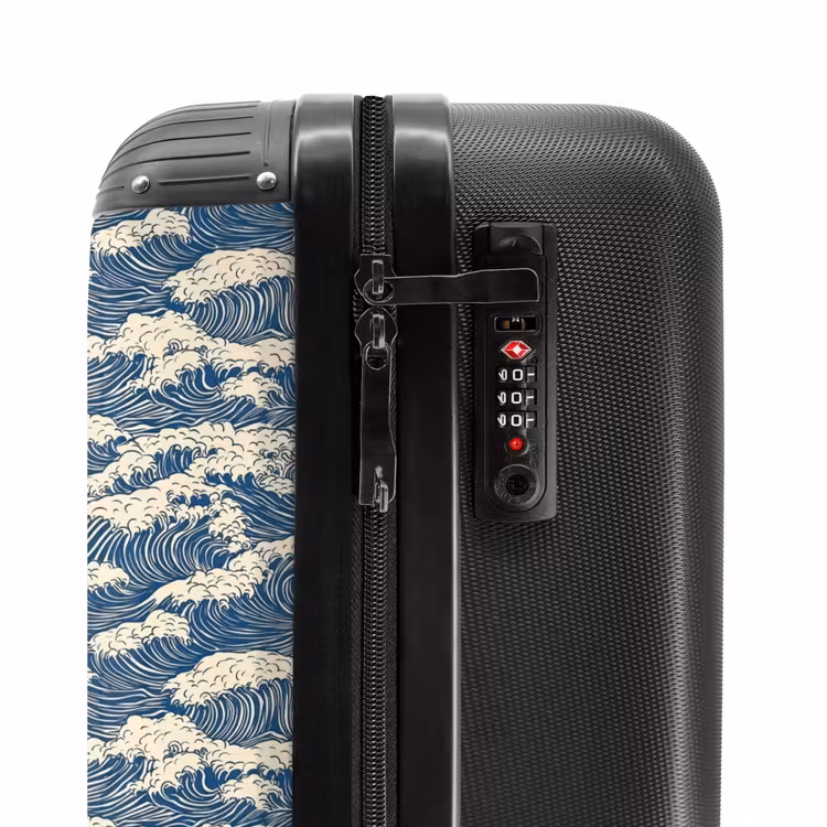 Valise - Ondes - Rythmique - Bleu — 6