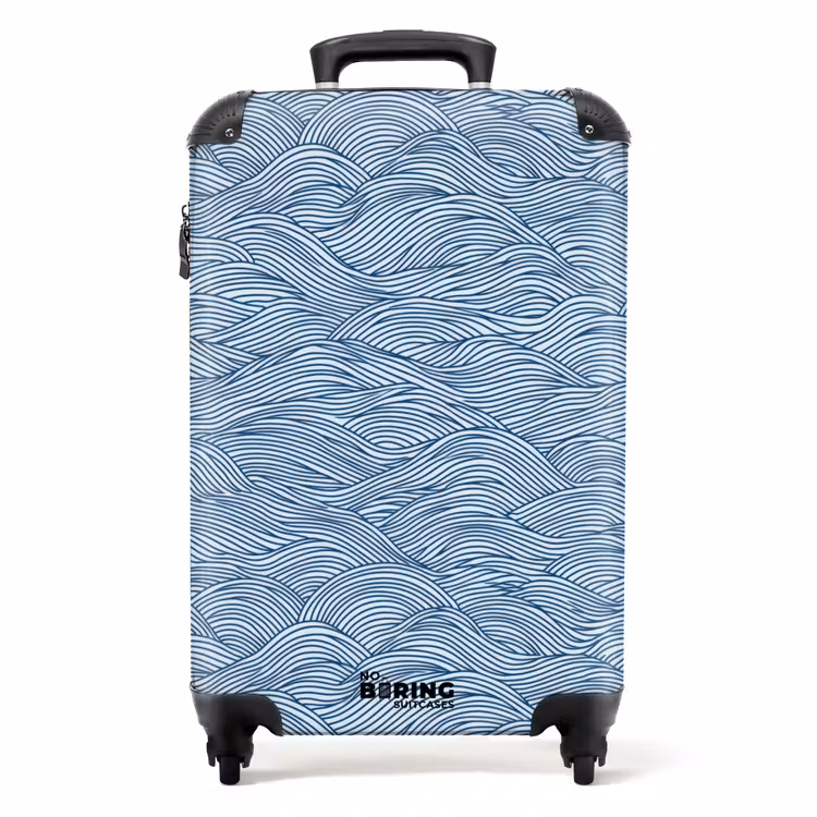 Valise - Ondes - Rythmique - Bleu — 1