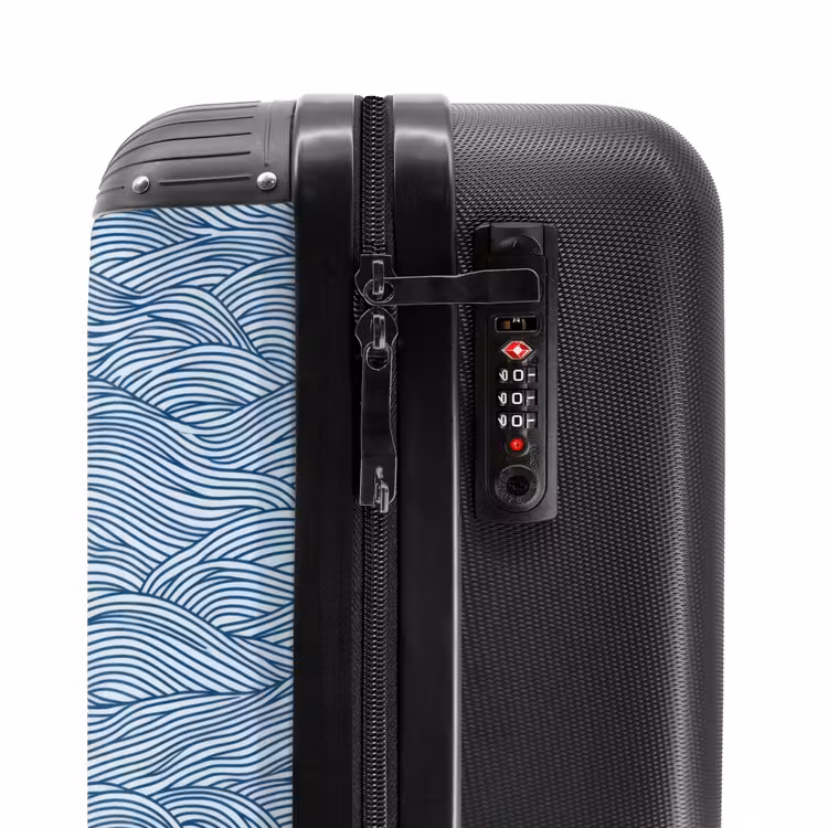 Valise - Ondes - Rythmique - Bleu — 6