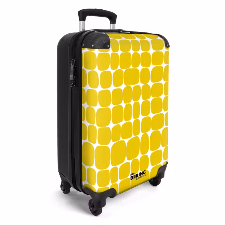 Valise - Points - Moderne - Jaune — 2