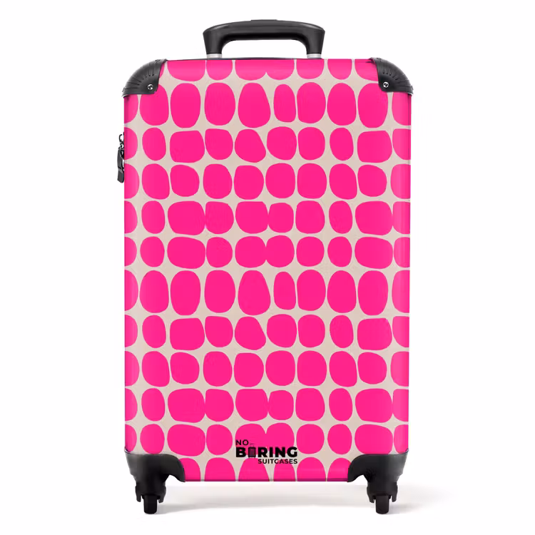 Valise - Pois - Motif - Rose — 1