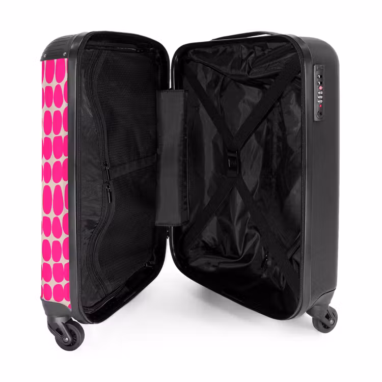 Valise - Pois - Motif - Rose — 5