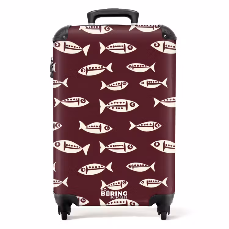 Valise - Poisson - Graphique - Motif - Foncé — 1