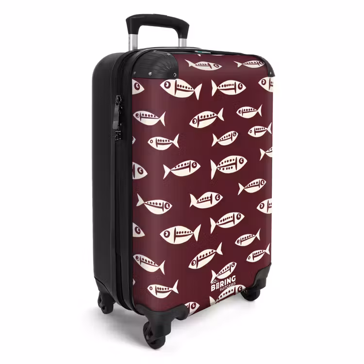 Valise - Poisson - Graphique - Motif - Foncé — 2