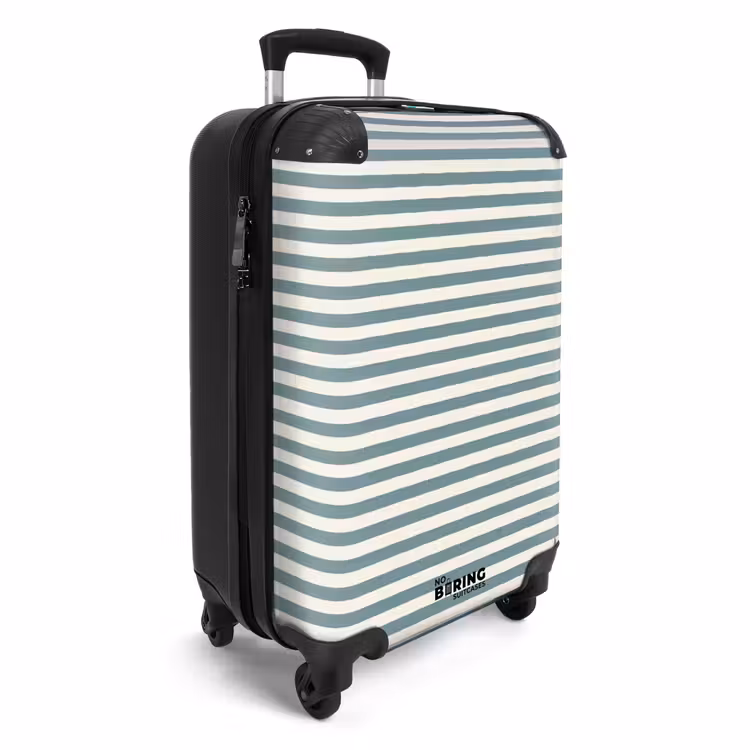 Valise - Rayures - Moderne - Bleu — 2