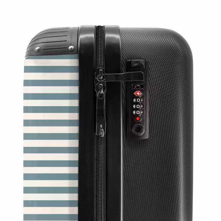 Valise - Rayures - Moderne - Bleu — 6