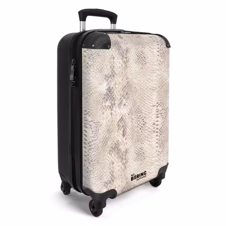 Valise - Serpent - Motif - Beige — 2