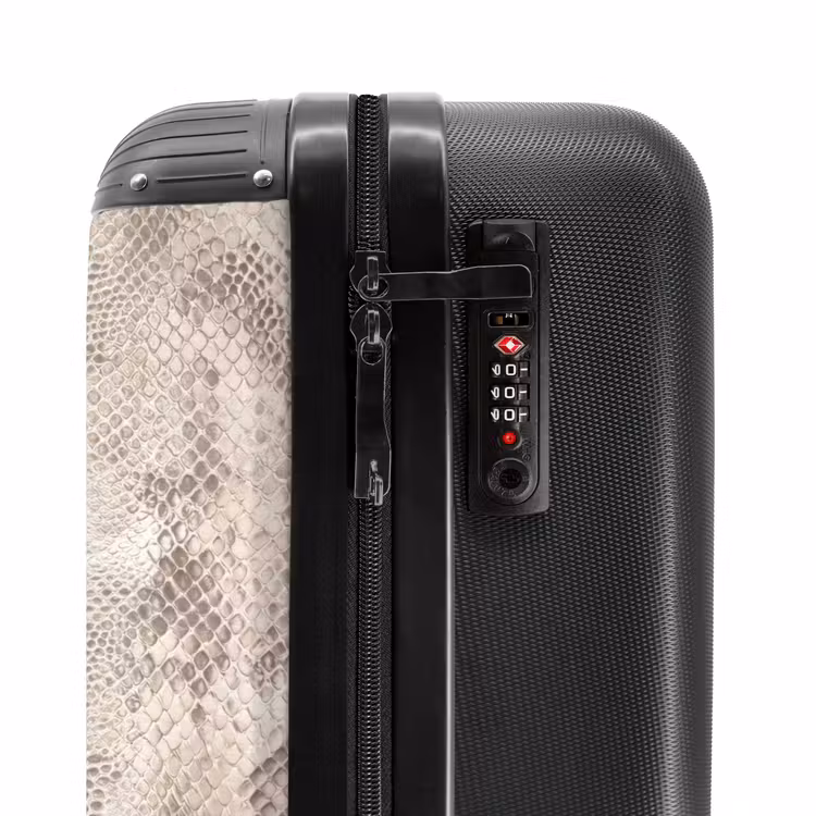 Valise - Serpent - Motif - Beige — 6