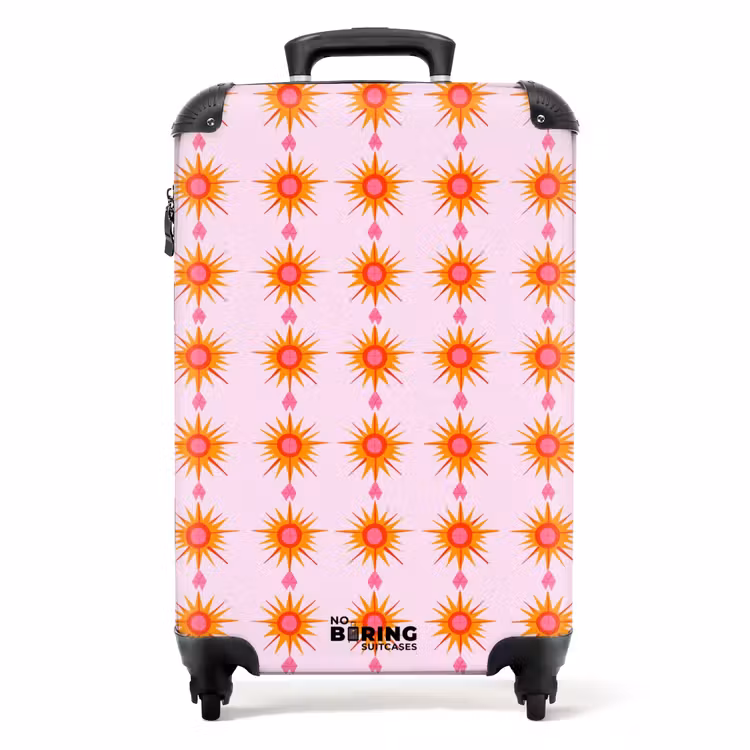 Valise - Soleil - Motif - Rose — 1