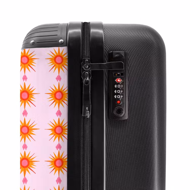 Valise - Soleil - Motif - Rose — 6