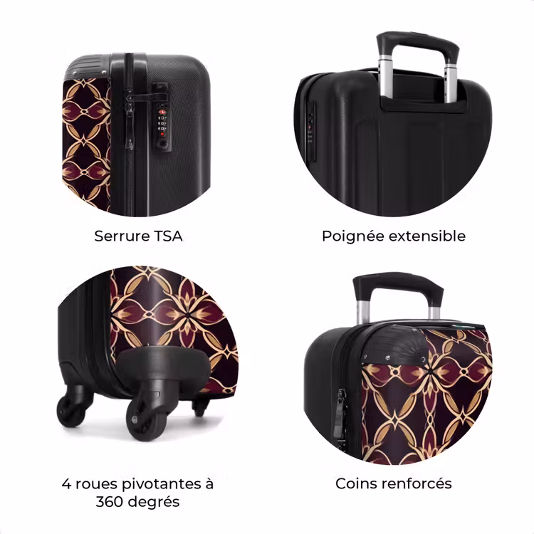 Valise - Symétrique - Carrelage - Bourgogne — 8