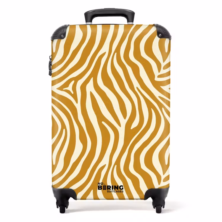 Valise - Zèbre - Classique - Ocre - Jaune — 1