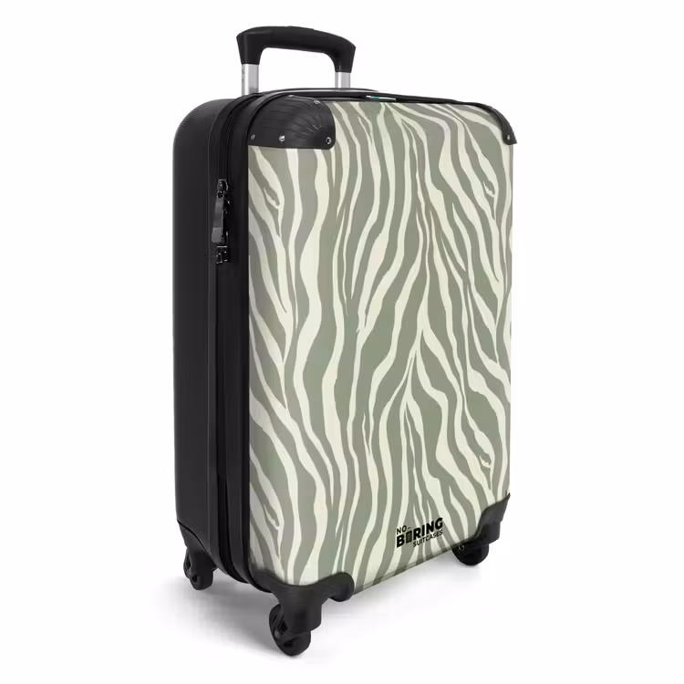 Valise - Zèbre - Motif - Vert — 2