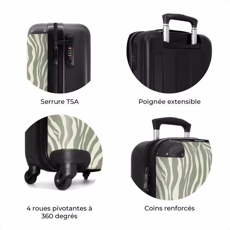 Valise - Zèbre - Motif - Vert — 8