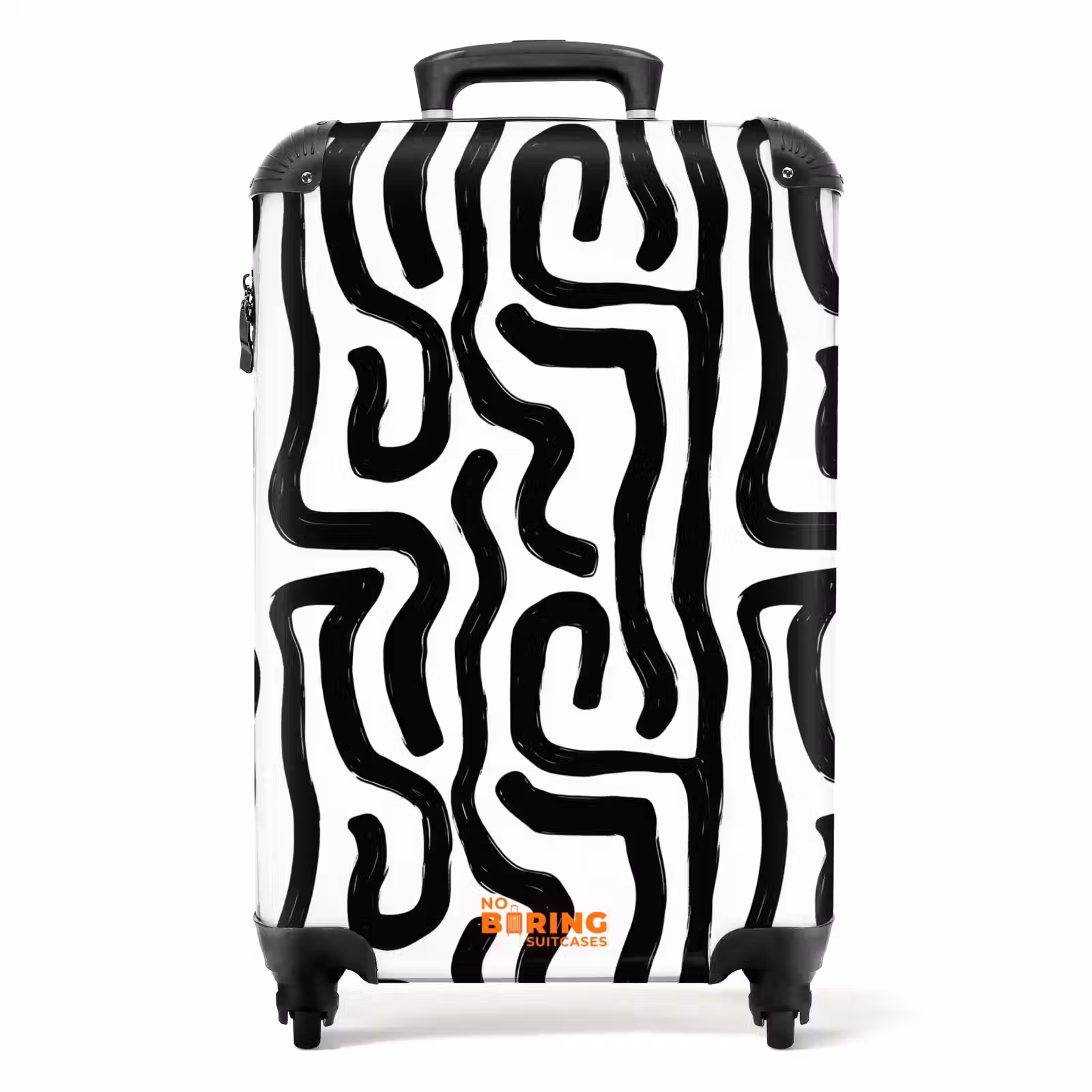Valise - Moderne - Lignes - Noir — 1
