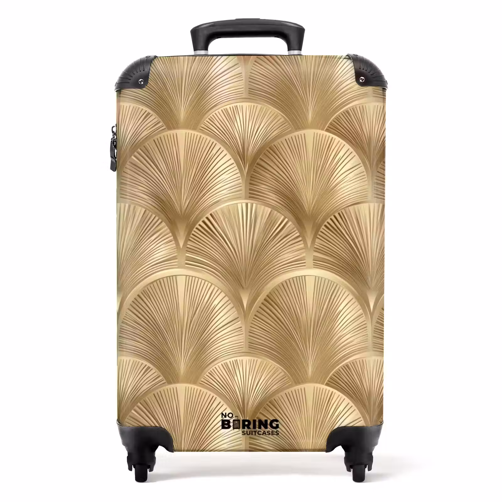 Valise - Motif - Eventail - Or — 1