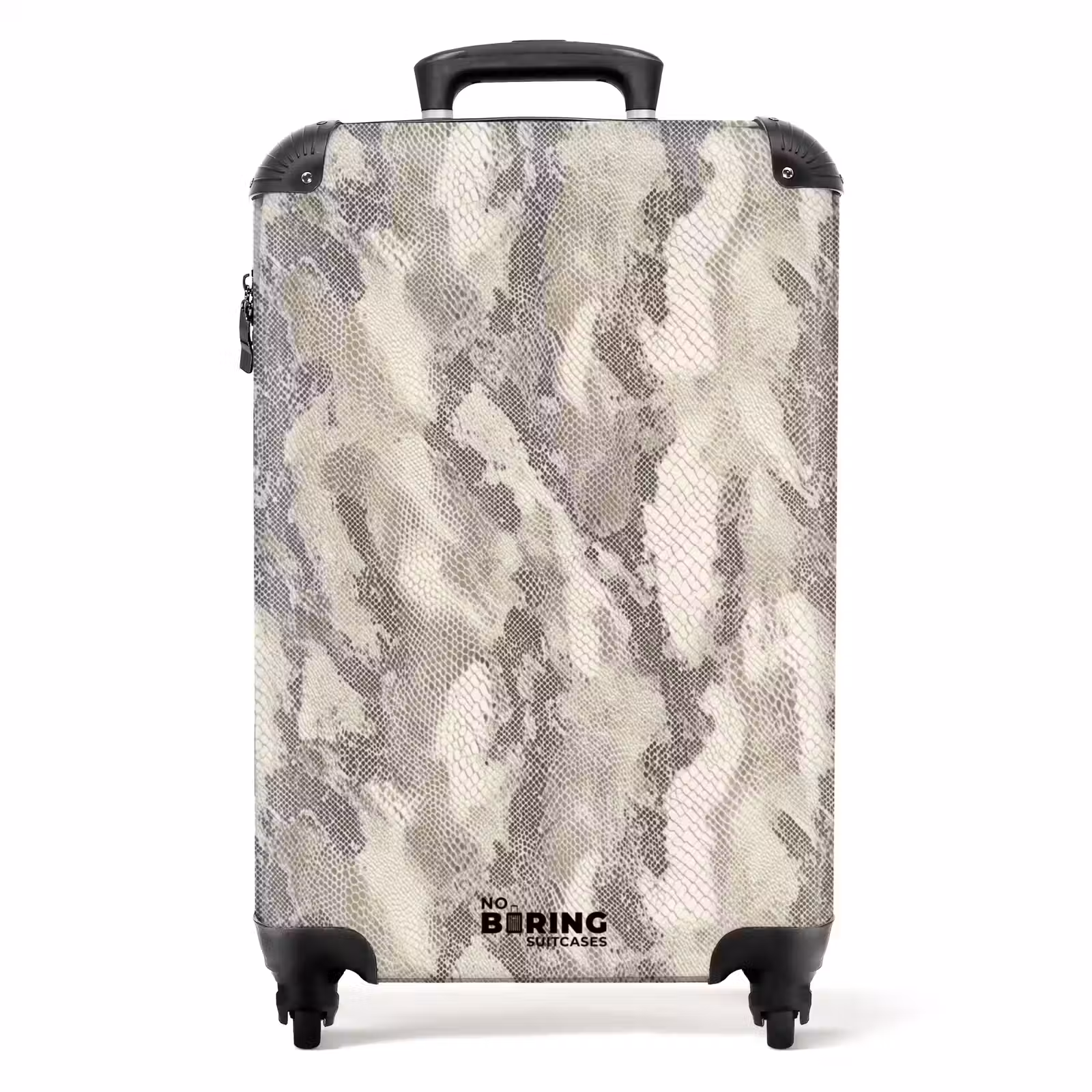 Valise - Serpent - Motif - Taupe — 1