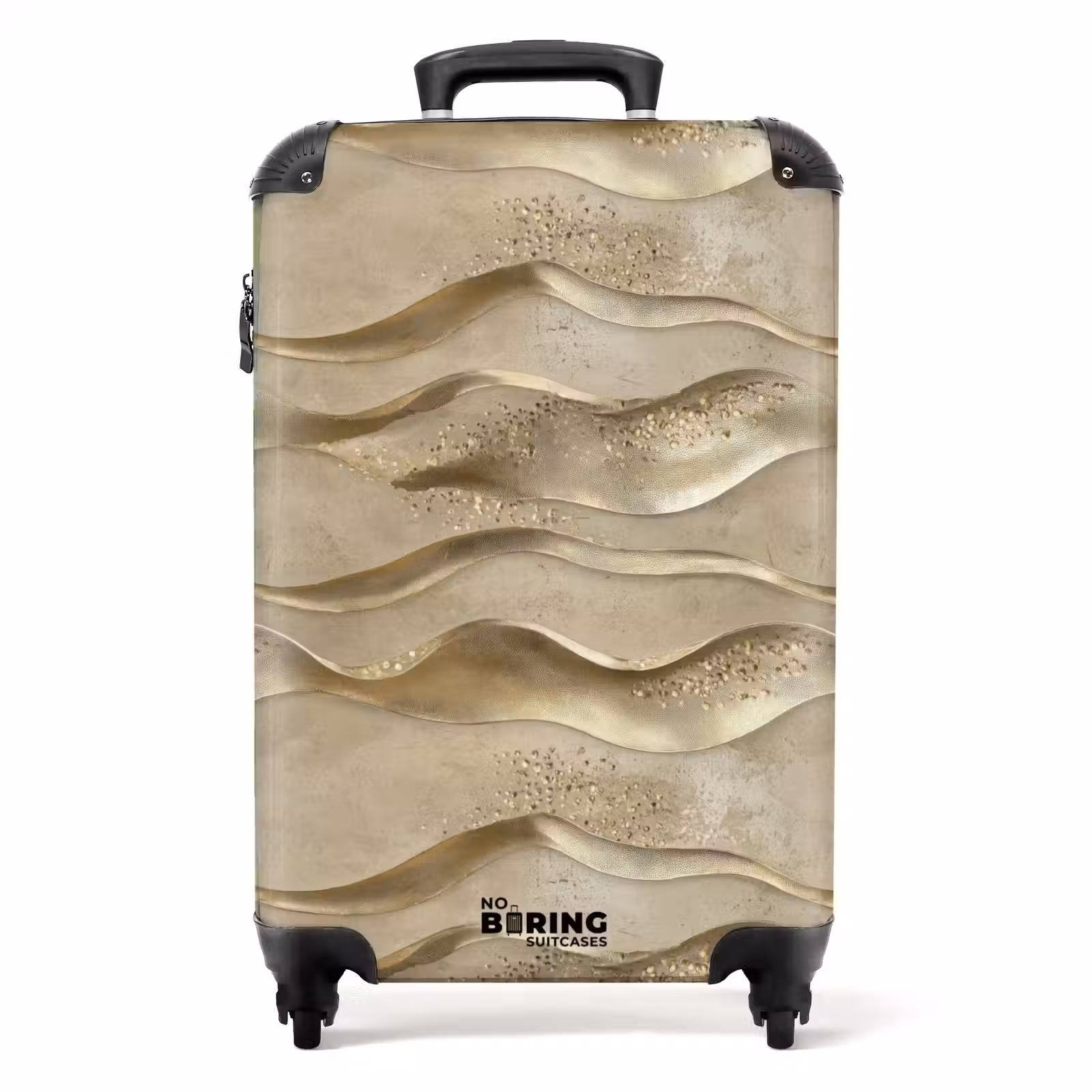 Valise - Vagues - Motif - Or — 1