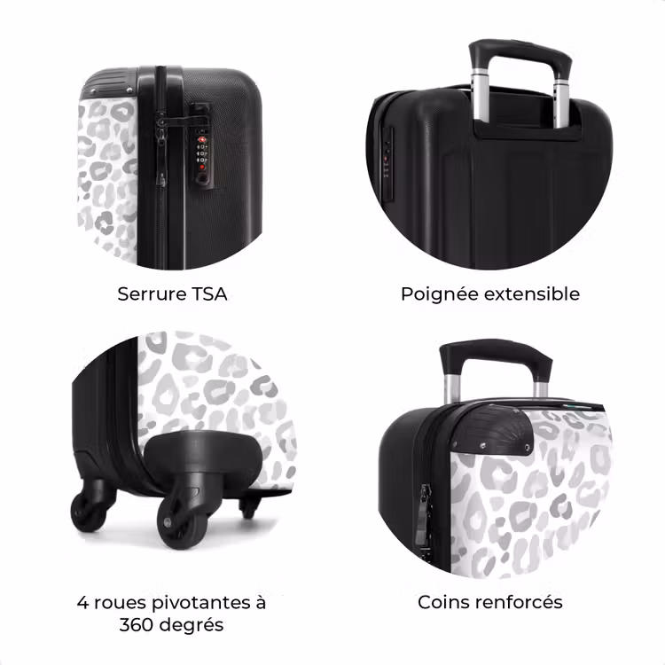Valise - Léopard - Motif - Gris — 8