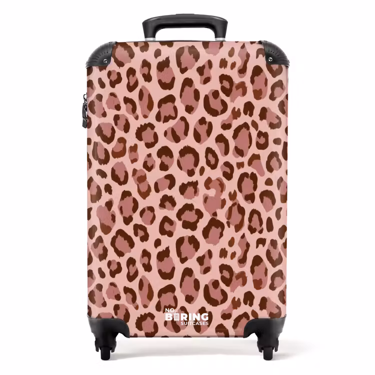 Valise - Léopard - Motif - Rose — 1