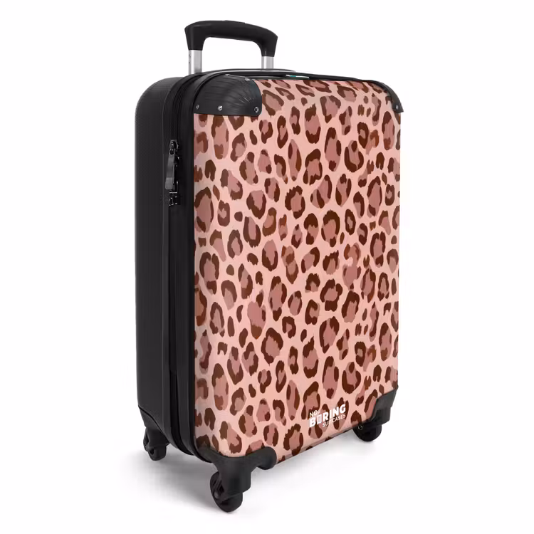Valise - Léopard - Motif - Rose — 2
