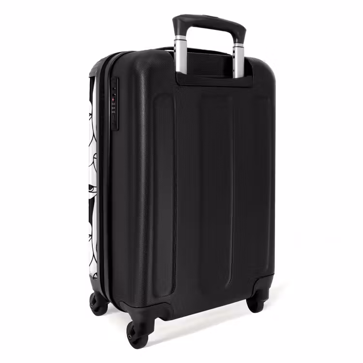 Valise - Lignes - Visages - Noir - Blanc — 4