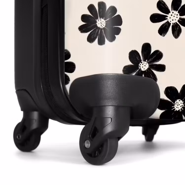 Valise - Marguerites - Graphique - Noir - Beige — 7