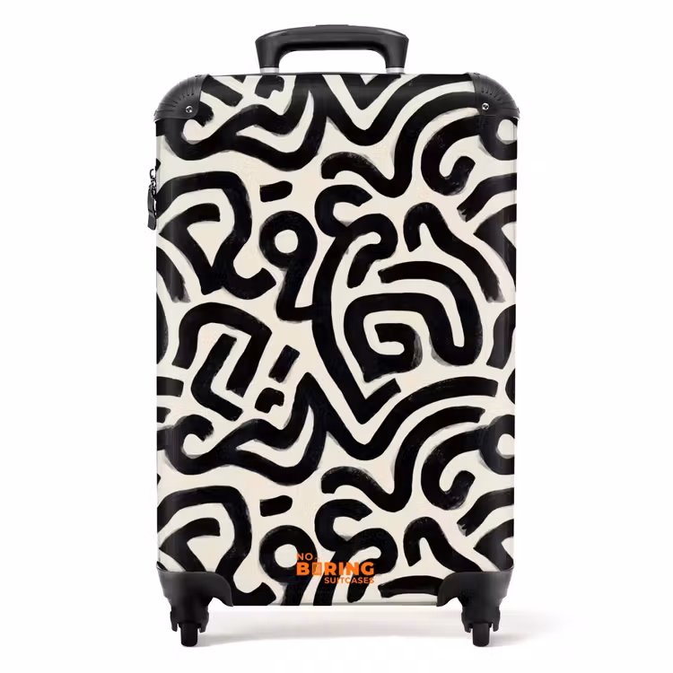 Valise - Moderne - Abstrait - Noir — 1