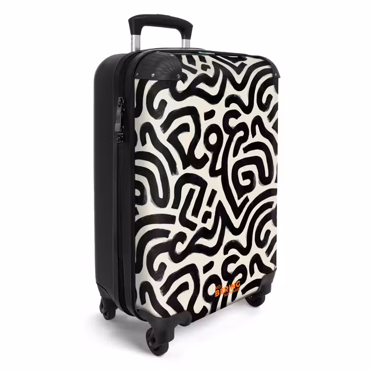 Valise - Moderne - Abstrait - Noir — 2