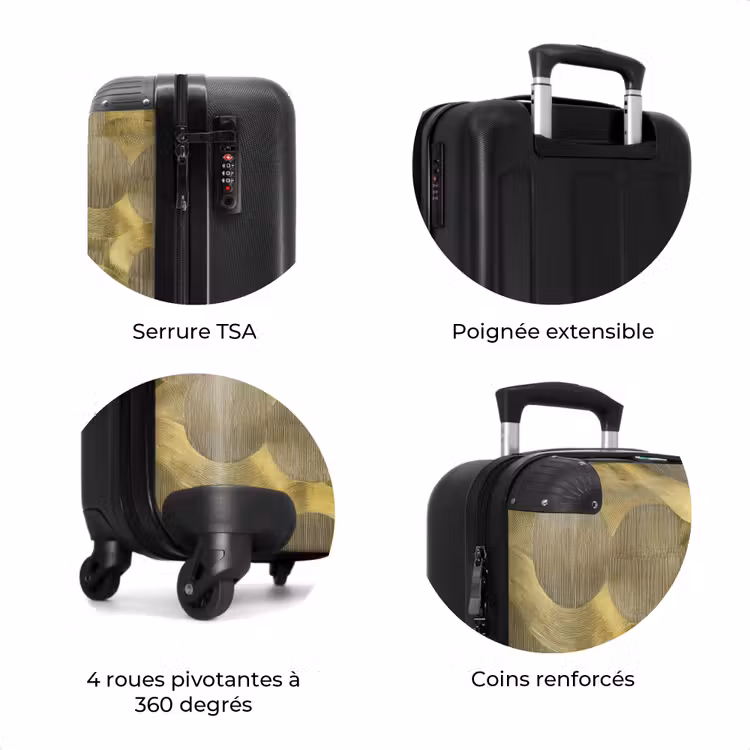 Valise - Moderne - Géométrique - Or — 8