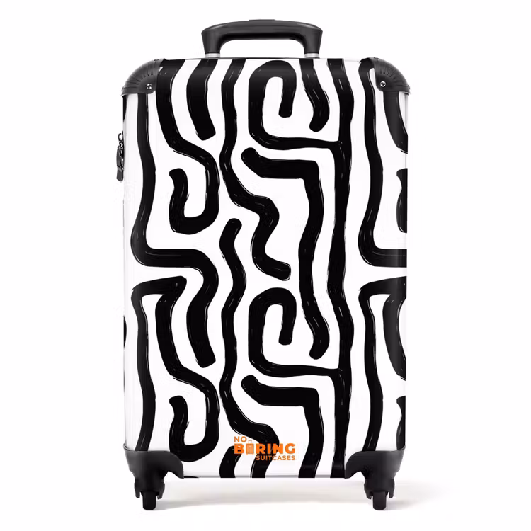 Valise - Moderne - Lignes - Noir — 1