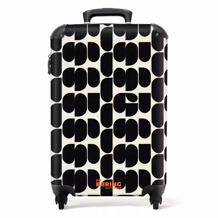 Valise - Moderne - Motif - Noir — 1