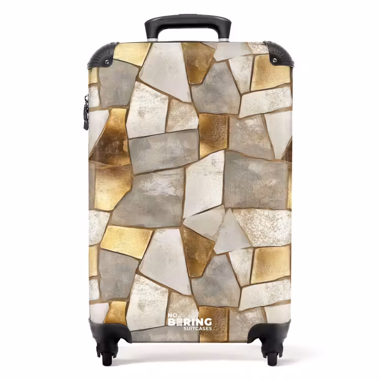 Valise - Mosaïque - Marbre - Or — 1
