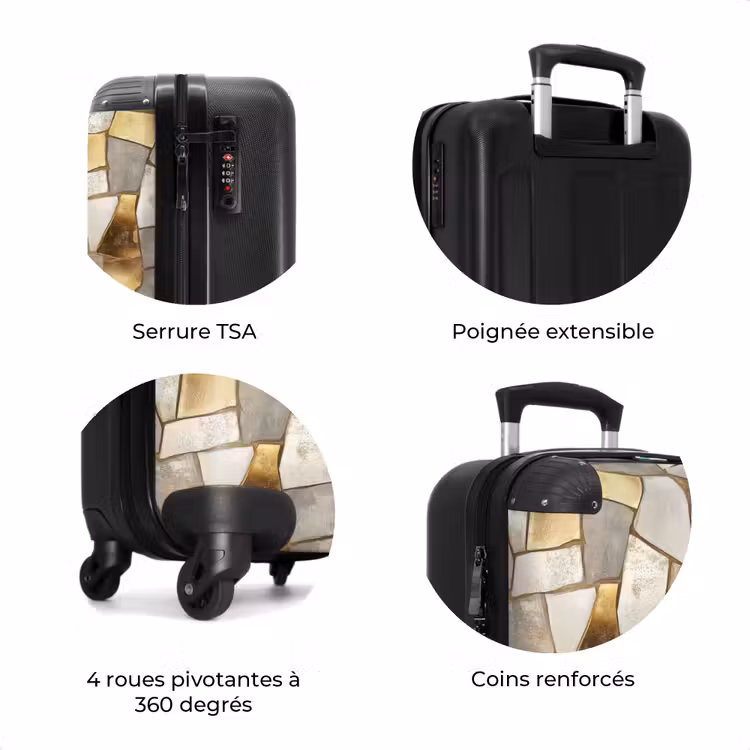 Valise - Mosaïque - Marbre - Or — 8