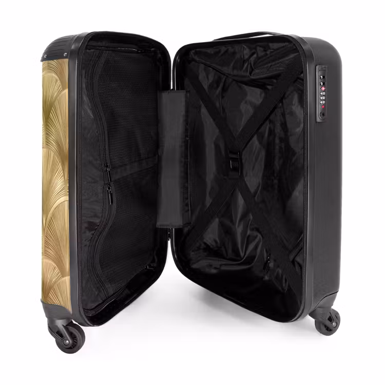Valise - Motif - Eventail - Or — 5