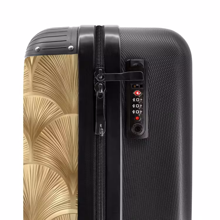 Valise - Motif - Eventail - Or — 6